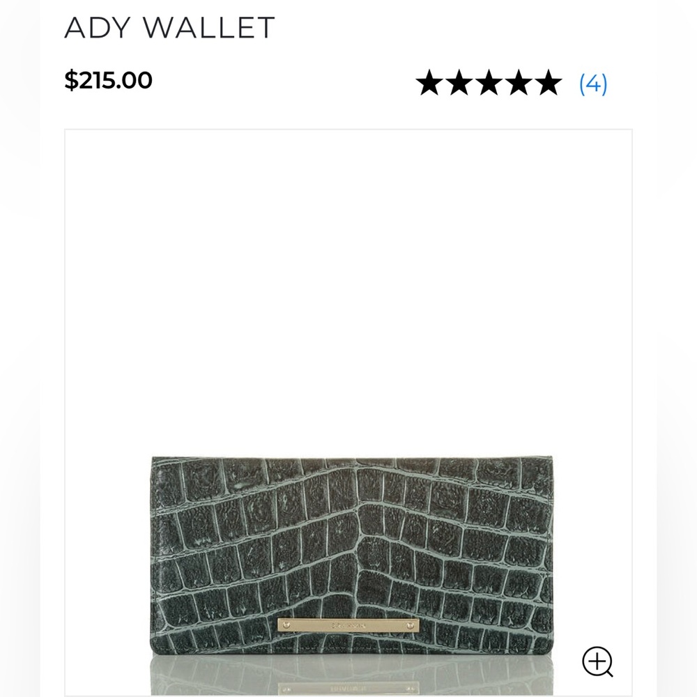Brahmin NWOT Ady Obsidian Veil Wallet.